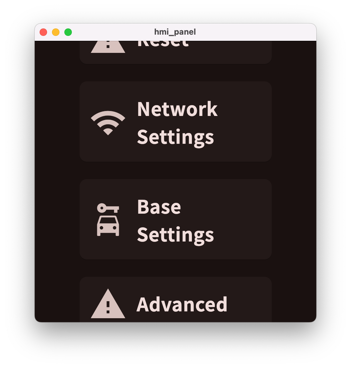 settings